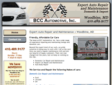 Tablet Screenshot of bccautomotive.com
